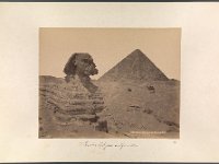 Kat-Nr.626  Kat-Nr.626- Photobestand Vasel, Beschriftung Photo: 87 Caire, Sphynx et Pyramide, Beschriftung Vasel: Giseh. Sphynx u. Pyramide